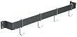 Calphalon 32-Inch Straight Wall Pot Rack with 4 Heavy-Duty Single Hooks