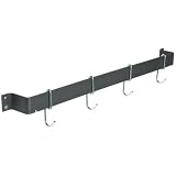 Calphalon 32-Inch Straight Wall Pot Rack with 4 Heavy-Duty Single Hooks by CALQ9