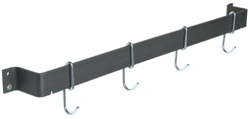 Calphalon 32-Inch Straight Wall Rack with 4 Heavy-Duty Single Hooks