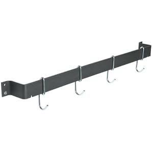 Calphalon 32-Inch Straight Wall Pot Rack with 4 Heavy-Duty Single Hooks by CALQ9