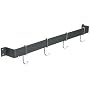 Calphalon 32-Inch Straight Wall Pot Rack with 4 Heavy-Duty Single Hooks