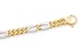14k Yellow and White Gold High-Polished Bracelet, 8.5"