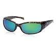 Costa Del Mar Hammerhead Sunglasses Shiny Tortoise Frame w/Polarized Green Mirror 400 Glass Lens