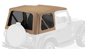 Bestop 51124-37 Replace-a-top Spice Replacement Soft Top with Tinted Side and Rear Windows and Untinted Half Door Skins Bestop 51124-37 Replace-a-top Spice Replacement Soft Top with Tinted Side and Rear Windows and Untinted Half Door Skins