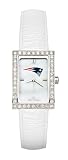 New England Patriots Ladies Allure Watch White Leather Strap