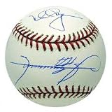 Mark McGwire and Sammy Sosa Dual Autographed MLB Baseball