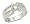 Brilliant and Princess Cut Cubic Zirconia Engagement Ring