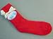Bettsocken Kuschelsocken Socken Santa Claus rot red