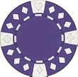 Clay Composite Diamond Suited Poker Chips 25 11.5 gram Purple Poker Chips