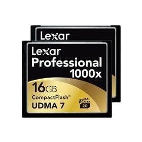Lexar Professional 1000x 16 GB CompactFlash Card 2-Pack LCF16GCTBNA10002 by 
