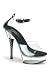 6 Inchrs Imbedded Heel Close Back Ankle Strap Sandal