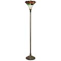 Tulip-Accented Torchiere Lamp