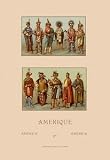 Framed Black poster printed on 20 x 30 stock. Native Americans - Jowa, Foxes, Sacs, and Kaw