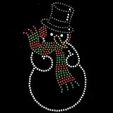 Youth Hoody (Hooded Sweatshirt) : Rhinestone Snowman - Christmas