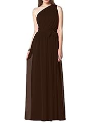 Chiffon Floor Length One Shoulder Evening Dress/Bridesmaid Dress 