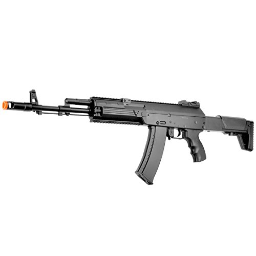 BBTac AK-47 Airsoft Gun, Electric Airsoft Assault Rifle Fully Automatic AEG with Battery & Charger, Magazine, Shoots 6mm Airsoft Pellets