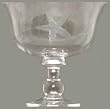 Individually Hand Etched Starfish Glass Compote 6 1/2"H, 6 3/4"D