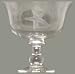 Individually Hand Etched Starfish Glass Compote 6 1/2"H, 6 3/4"D