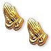 14K Gold Filled Praying Hands Pierced Earrings - Small