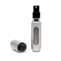 Travalo Easy Refill Travel Perfume Atomizer Spray Bottle in Sleek Silver