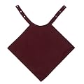 Adult Bib Dignity Clothing Protector Napkin Style Burgundy