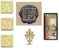 Initial Wax Seal Stamp -Square Filigree Font