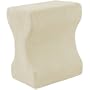 Contour Memory Foam Leg Pillow with Cover, Ecru/Cream