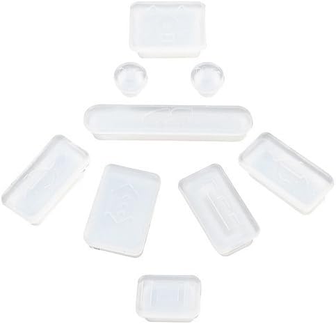 White,Silicone Anti Dust Usb Ports 9 Plug Cover Set Stopper Port For Apple MacBook 13 inch/ 15 inch/17 inch