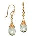 Calico Juno14k Gold Filled Green Amethyst Drop Earrings