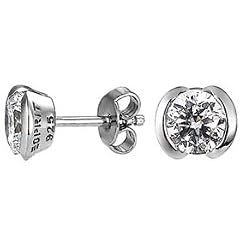 Esprit Damen-Ohrstecker glam shine 925 Sterlingsilber 2 Zirkonia farblos ESER91268A000