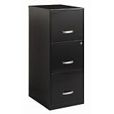 3 Drawer Soho Vertical File in Black