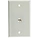 ACL 2 Line Telephone Wall Plate, RJ11, 4 Conductor, White, 2 Pack