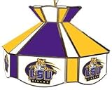 LOUISIANA STATE LSU TIGERS STAINED GLASS BILLIARD/POOL TABLE SWAG LIGHT/LAMP