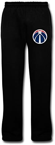 Men's Washington Wizards Logo Cool Sweatpants With Pockets M Black By Rahk