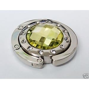 Yellow Diamond Folding Handbag Purse Hook Hanger