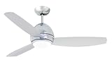 31EDdE80F7L. SL160  Emerson Fans CF244CRM 44 Curva Contemporary Outdoor Chrome Ceiling Fan w/ Light & Remote