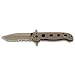 Columbia River Knife & Tool's M16-14DSFG Special Forces Big Dog Desert Combo Edge Knife with Tan Tanto Blade, Desert Tan