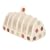 T&G Spot Toast Rack in Cream Ceramic with Natural Earth Coloured Spot Design