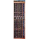 5 Column Individual Wine Rack Display Row (Unfinished Redwood) (72H x 23 3/16W x 13 1/2D)