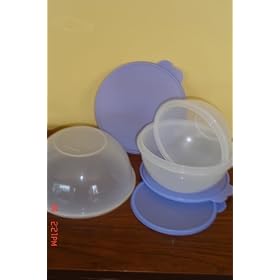 Tupperware Wonderlier Bowl Set of 3 Blueberry Mist by Tupperware