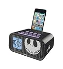 eKids Jack Skellington Dual Alarm Clock and 30 pin iPod Speaker Dock , by iHome - DJ-H22