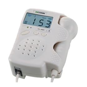 FETAL DOPPLER COMPLETE WITH WATERPROOF PROBE SPEAKER AND BLUE BACKLIGHT LCD DCREEN