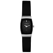 Skagen Womens 271SSLB Steel Collection Slim Black Leather Watch