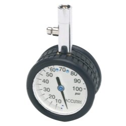 WILMAR WLMW1450 2 inch Round Tire Gauge (White Face)