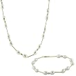 FOJO's 14K Gold Necklace/Bracelet Fresh Water Pearl Set