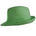 31EDz%2BBOOqL. AA75  LIGHT MINT GREEN MICRO SUEDE STRUCTURED FEDORA HAT