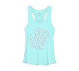 paper cranes Women's Medium Ocean Heather Racerback Tank Top - Design By Humans