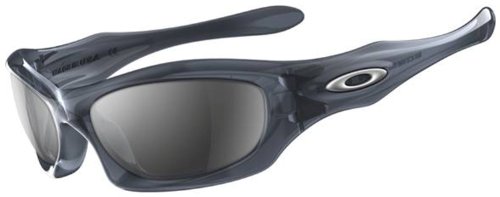 Oakley Men's Monster Dog Iridium Sunglasses,Crystal Black Frame/Black Lens,one size