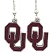 Oklahoma Sooners Dangle Earrings - NCAA College Athletics Fan Shop Sports Team Merchandise