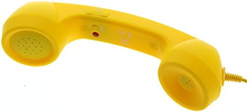 Zendoo Unique Retro Telephone Style Handset with Microphone and Volume Control for Iphone Ipad (Yellow)